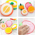 Cute Fruit-Shape Kitchen Sponge Washing Sponge, 12pcs Dish Cleaning Scrubber (4.72X4.72X1.38in)