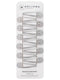 Heliums 2 Inch Snap Clips, Silver Gray Metal Hair Barrettes for Women, Thin Hair and Kids - 12 Count