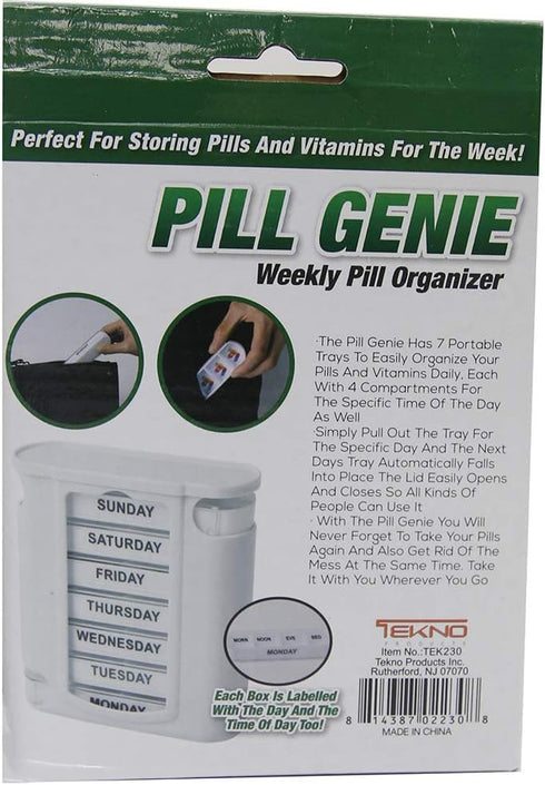 Pill Genie Weekly PIll Organizer