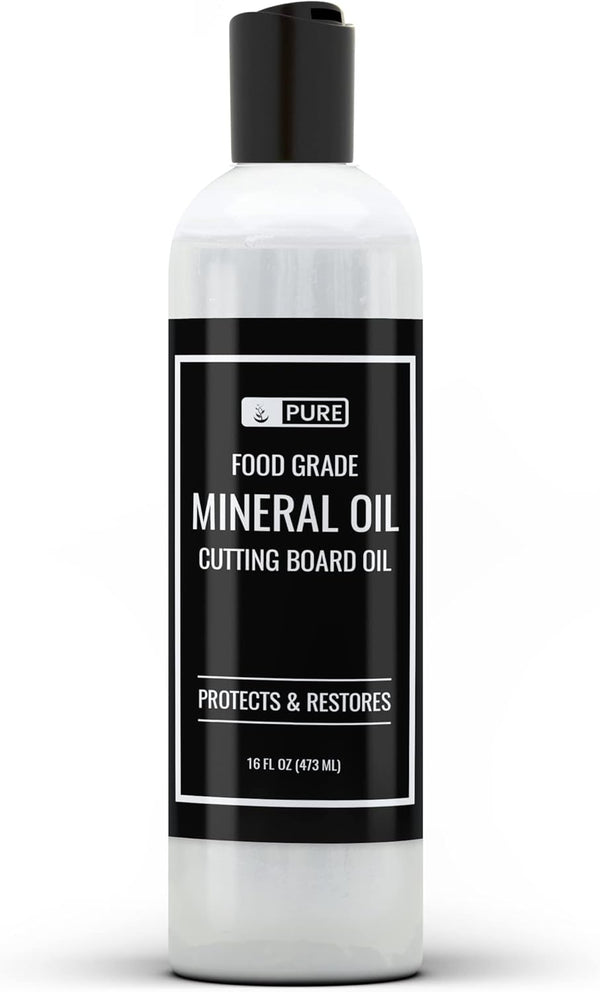 Pure Original Ingredients Mineral Oil - 16 oz for Cutting Boards, Butcher Blocks, Wood Utensils