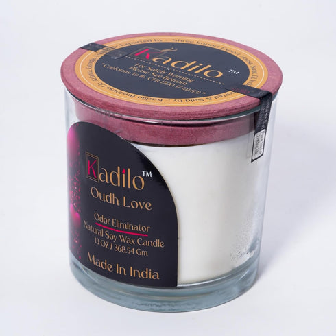 Kadilo 13oz, 3 Soy Wax Scented Candles, Aromatherapy, Stress Relief, Vegan, Non-Toxic, Infused with Natural Essential