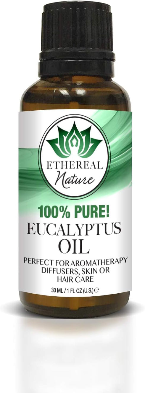 Ethereal Nature 100% Pure Eucalyptus Oil, 1 Fluid Ounce (30 ml)