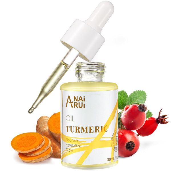 ANAI RUI Turmeric Face Oil, Facial Oils & Serum for Dry Skin, Wrinkles, Acne, Moisturizing Face Oil 1.06OZ