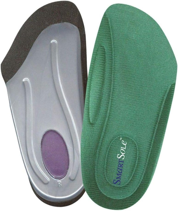 Insoles for Plantar Fasciitis and Heel Pain Relief | SmartSole Exercise Insoles, 3/4 Length
