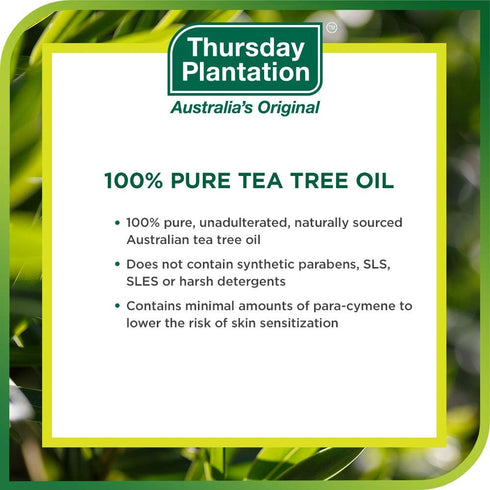 Thursday Plantation Australian Tea Tree Oil - Naturally Sourced Oil, Cleanses and Purifies - 0.85 fl oz