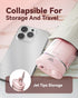 Travel Water Flosser, Portable Water Flosser, Mini Oral Irrigator, Telescopic Water Tank with 5 Nozzles, IPX7