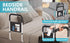 Hopelight Adjustable Bed Rail Support Handle with Storage Pouch, White and Black, Height Assist Safety Guard
