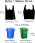YIHUANYIFA 100 Counts 8-10 2 (8-10Gallon) Ultra Strong Gallon Black Trash Bags Mils Multi-Use Bin Liners Food Scrap