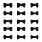 PH PandaHall 120pcs Mini Bow Tie Bows, 1 Inch Black Grosgrain Ribbon Bows for DIY Craft Hair Clips and Decorations