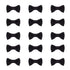 PH PandaHall 120pcs Mini Bow Tie Bows, 1 Inch Black Grosgrain Ribbon Bows for DIY Craft Hair Clips and Decorations