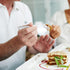 FOMIYES Adaptive Utensils, Curved Fork Right Handed Angled Fork Cutlery, Stainless Steel Eating Silverware for Elderly