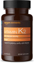 Amazon Elements Vitamin K2 100 mcg, Vegan, 65 Capsules, 2 Month Supply