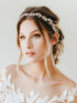 SWEETV Leaf Wedding Headpieces - Gold Bridal Headband with Rhinestones for Bride and Flower Girl