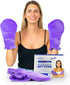 Hand Warmer Gloves, Microwavable Heated Mittens for Arthritis Hands, Orchid Purple