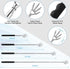 3 Pack Back Scratcher, Metal Portable Telescoping Tool with Rubber Handles, Extendable Massager for Gifts