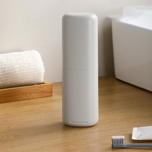 kkrrammii Toothbrush Holder Travel Portable Toothpaste and Tooth Brushes Case with Rinse Cup Leak Proof Toothbrush