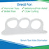 VIVEsole Hammer Toe Corrector, 4pc Cushioned Gel Straightener Loops, Toe Support Cushion Brace for Bunion Foot Relief