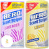 Hero Small Flap-Tie Trash Bags, 4 Gallon, Lavender & Lemon Scent, 40 Count, Bonus Clementine Sticker, Pack of 2