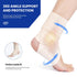 Galvaran Ankle Support Brace,Breathable Polyester Material, Super Elastic and Comfortable, Adjustable Compression Ankle Brace for Sports Protection,One Size Fits Most for Men & Women