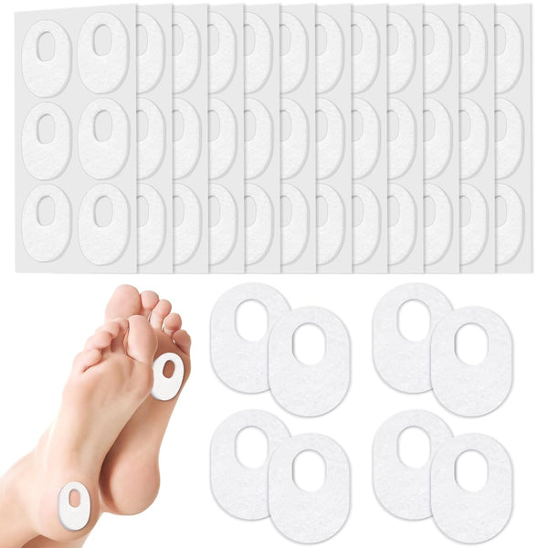 Shynek Callus Pads for Feet, 72 Pcs Soft Felt Self Adhesive Cushions for Men and Women, Pain Relief for Corns,