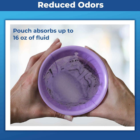 CareBag Emesis Bag with Super Absorbent Pouch- Absorbs 16 oz.– 20 Vomit Bags- No More Leaks and Splashes- Single Use- Reduces Odors- Easy Disposal- Medical Grade- by Cleanis
