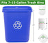7-10 Gallon Clear Garbage Bags, 110 Bags, 29" x 24" Extra Large Medium Kitchen Trash Can Liners for Home and Office