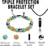 Money Attraction Bracelet - Citrine Crystal Women MenBracelets -Wealth Prosperity Abundance Stone Bead Bracelet