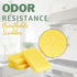 Peachy Clean Kitchen Dish Sponge & Scrubbers, Fresh Lemon Scent, Non-Scratch, Odor-Resistant, Durable Silicone Dish