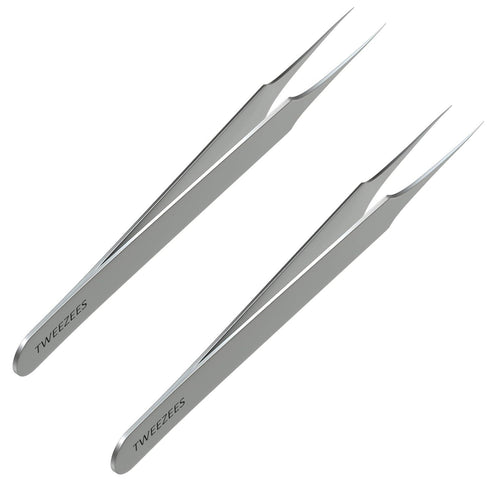 Ingrown Hair Tweezers | Pointed Tip | 2 Pack | Precision Stainless Steel for Treatment & Splinter Removal