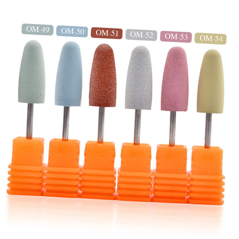 Mobestech Nail Art Silicone Polisher - Silicone Drill Bits for Nails, Electric Nail Drill Accessories Set for Manicure