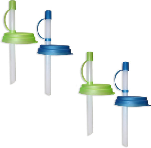 Jokari 4 Count Sip and Seal Soda Straws for Canned Beverages
