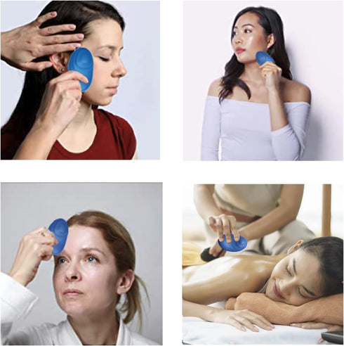 Siatelo Multifunctional Handheld Soft Face Electric Massager for Eye, Finger, Neck, Shoulder, Body Massage Tool and TMJ