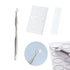 Pre-treatment Cuticle Pusher, Dual Ended Cuticle Remover with 100/180 Grit Sandpaper Sheets for Nail Care and Prep