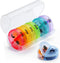 Wopanxye Medical Box Travel Pill Organizer Case, 2 Times a Day, Large AM/PM
