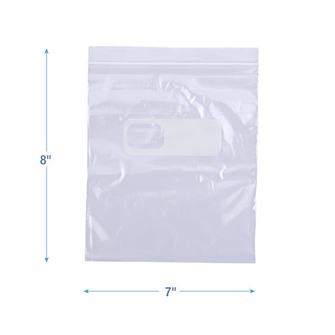 Boardwalk Reclosable Food Storage Bags, 1 qt, 1.75 mil, 7" x 8", Clear, 500/Box