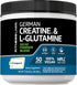 Fitness Labs German Creatine and L-Glutamine, 1.1 lbs, Monohydrate and Creapure Powder, Vegan Supplement