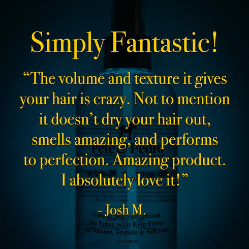 Pete & Pedro Natural Sea Salt Spray for Hair, Adds Volume, Texture, Thickness & Light Hold