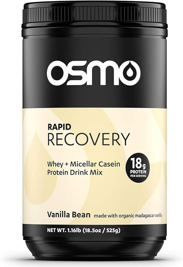 Osmo Nutrition Rapid Recovery Mix | Whey Isolate & Micellar Casein Powdered Drink | Vanilla | 14 Servings | All Natural