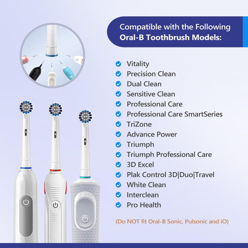 PEPECARE 8 Pack 500 600 1000 2000 2500 3000 5000 7000 Replacement Brush Heads Compatible Toothbrush Heads for Braun