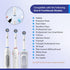 PEPECARE 8 Pack 500 600 1000 2000 2500 3000 5000 7000 Replacement Brush Heads Compatible Toothbrush Heads for Braun