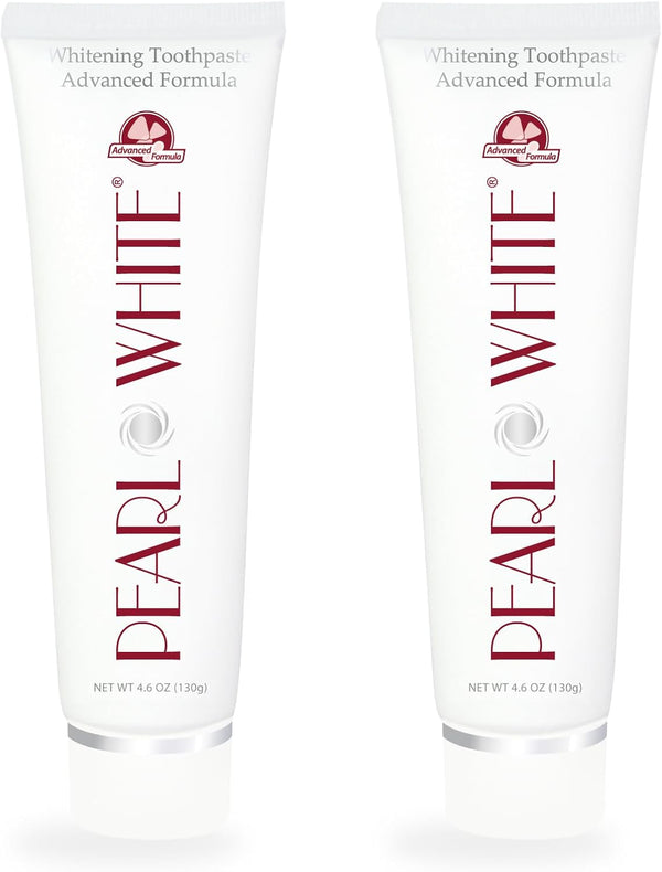 BEYOND Pearl White Whitening Toothpaste - Advanced, 2 Pack of 4.6 oz / 130 g