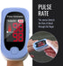 HealthSmart Pulse Oximeter for Fingertip, Displays Blood Oxygen Saturation, Pulse Rate with LED Display, Batteries