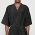 Lurrose Salon Client Gown Robes - Kimono Style Hair Cutting Smock for Clients, Black