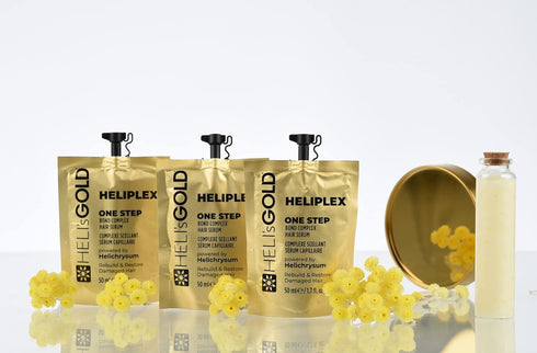 Heli's Gold Heliplex One Step Bond Complex - Rebuild and Restore Damaged Hair, 1.7 Oz