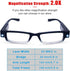 3 Pack Reading Glasses with Lights, Magnifying Glasses with Bright LED for Men and Women