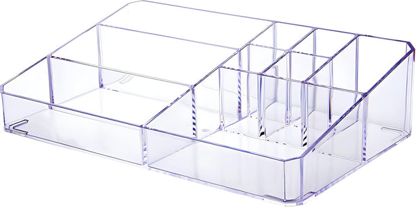 Clear Makeup Organizer, Tiered Skincare Organizer, Acrylic Lipstick Holder, Cosmetic Display Case for Bedroom Vanity