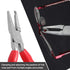 6 Inches Nose Pad Plier for Adjusting Eyeglass Arms, Stainless Steel Optical Hand Tool with Screwdriver