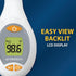 Temple & Underarm Thermometer | Infrared Measurements | Fast 4-Second Readout | Fever Alert | Backlit Display |