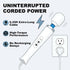 VZVJTR 10-Speed Wired Back & Neck Massager, Handheld Electric Deep Tissue Muscle Therapy Device (White)