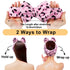 Shintop Women Fashion Soft Carol Fleece Bowknot Makeup Shower Elastic Hair Band (Pink)